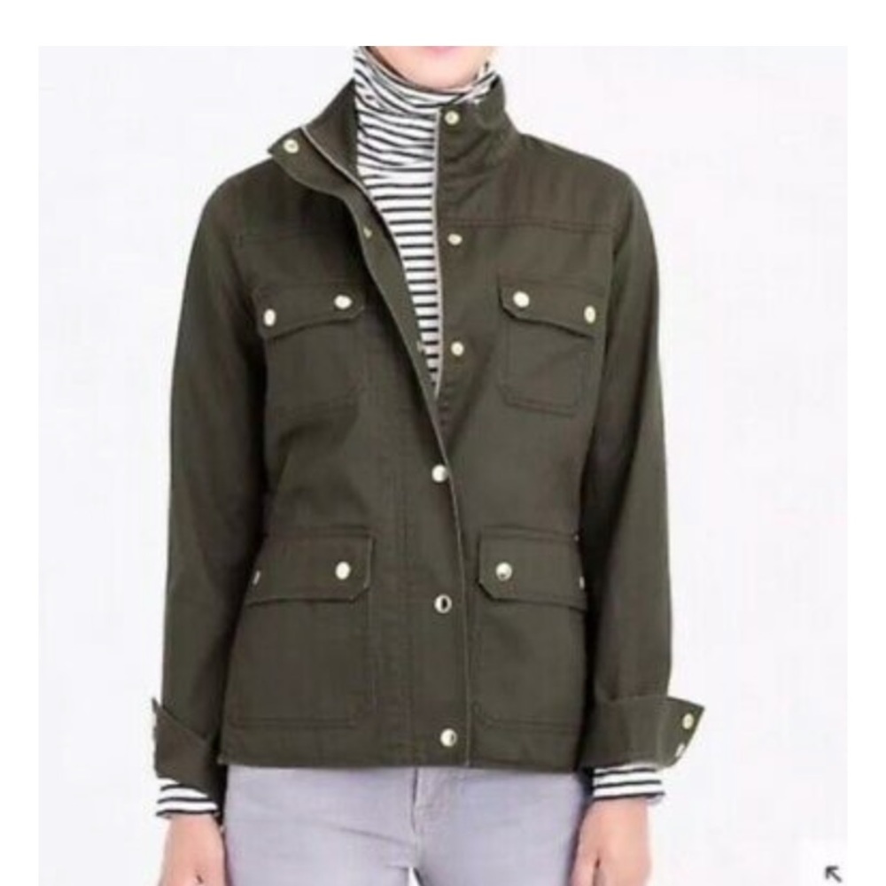 J Crew Relaxed Boyfriend Field Jacket